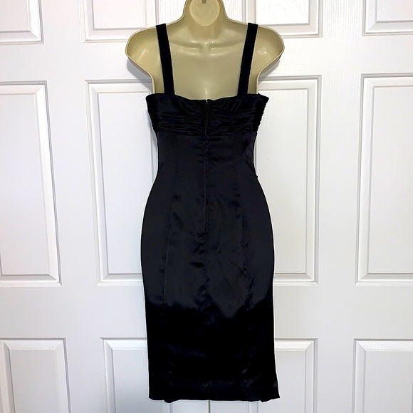 Betsey Johnson Evening Black Silk Dress Size XS - Picture 2 of 5